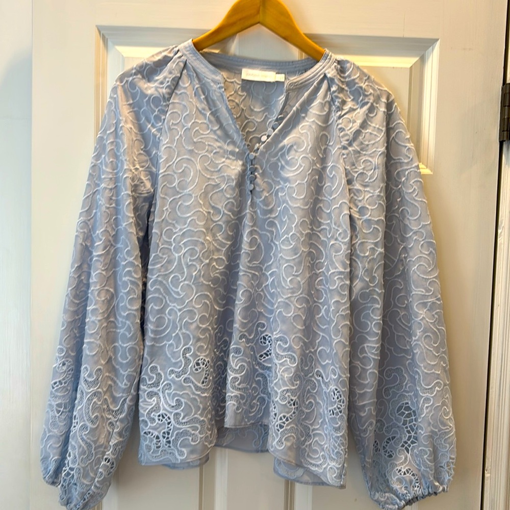 Jonathan Simkhai light blue blouse